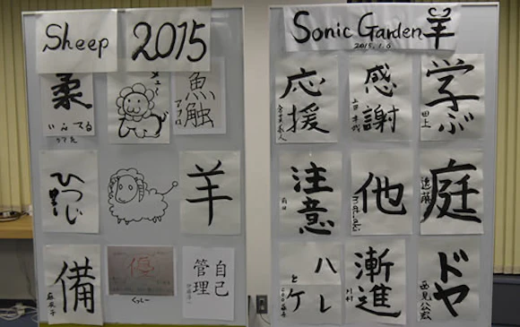 ソフトウェア職人たちの日常 書き初めから見えた 15年も自由に 真面目に ド Sonicgarden 株式会社ソニックガーデン